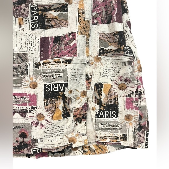 Urban Outfitters Post Card Mail Print Mini Skirt Size Small 90s Y2K Vibes - Picture 4 of 9